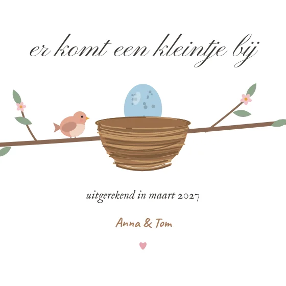 Er komt een kleintje
