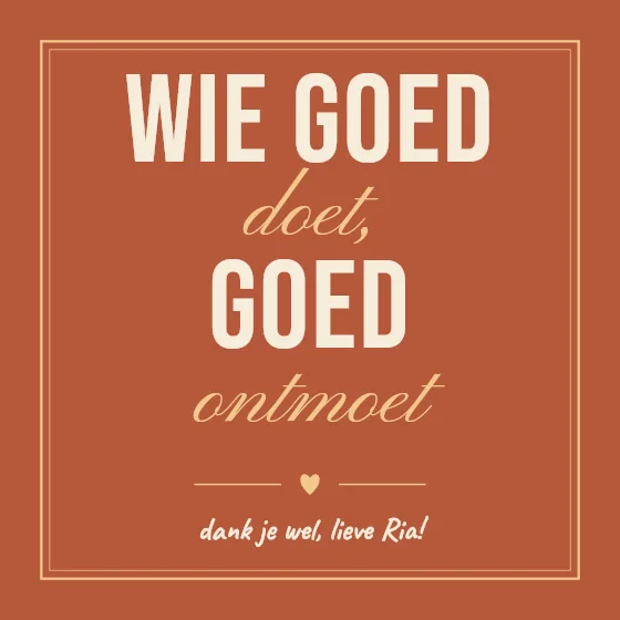 Spreuk om te bedanken