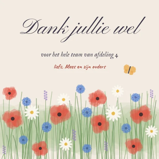Aquarel veldbloemen