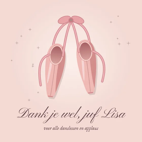 Spitzen voor de dansjuf