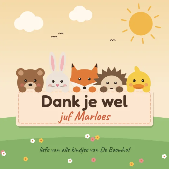 Dieren met een spandoek