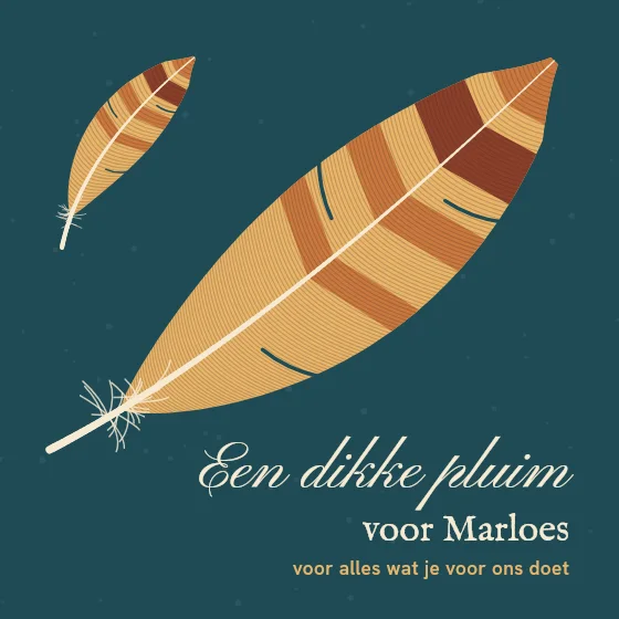 Een dikke pluim