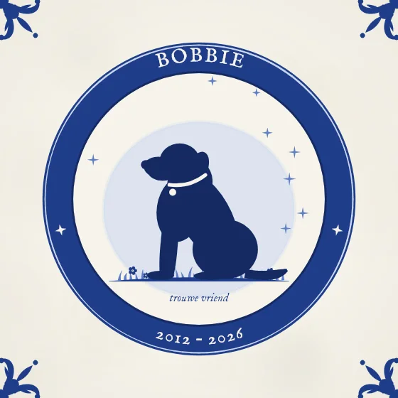Silhouet van je trouwe vriend