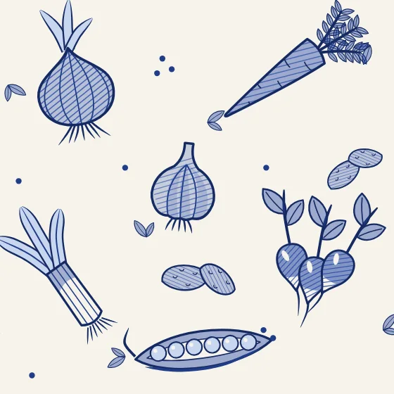 Uit de moestuin