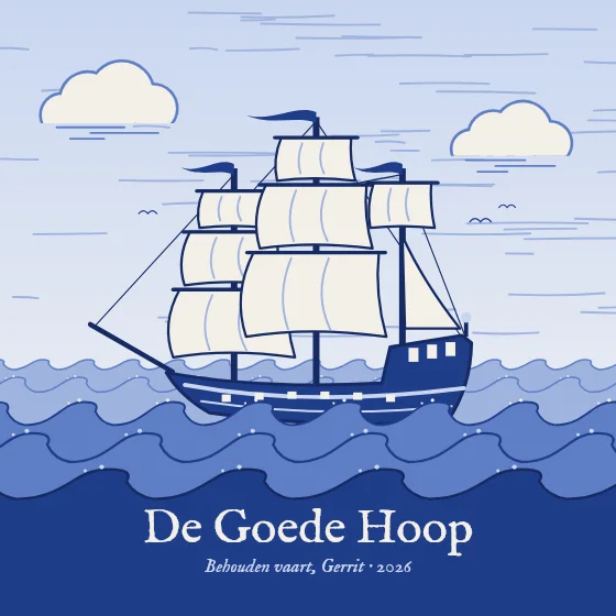 Schip op zee