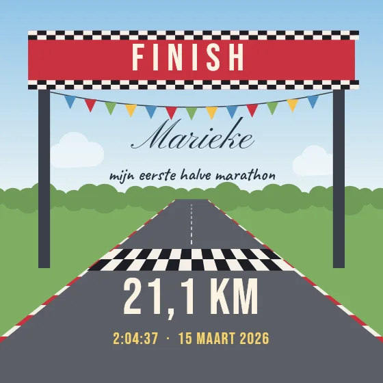 Over de finish