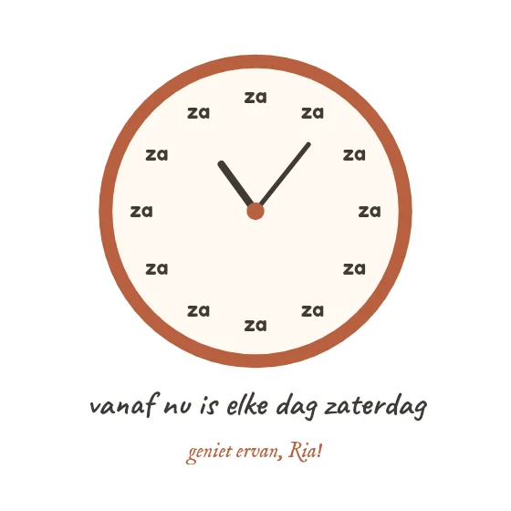 Elke dag zaterdag