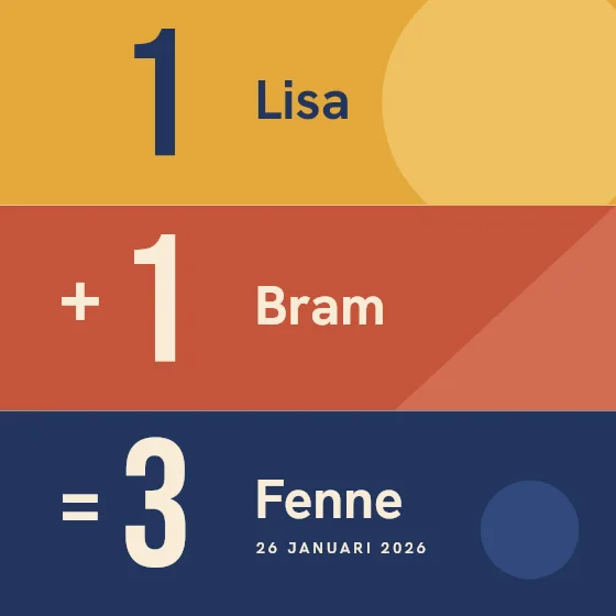 Eén plus één is drie