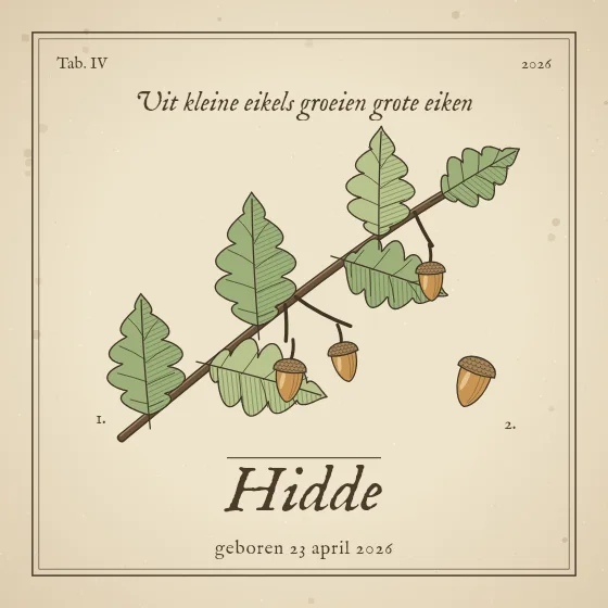 Uit kleine eikels