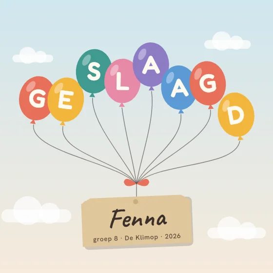 Ballonnen G-E-S-L-A-A-G-D