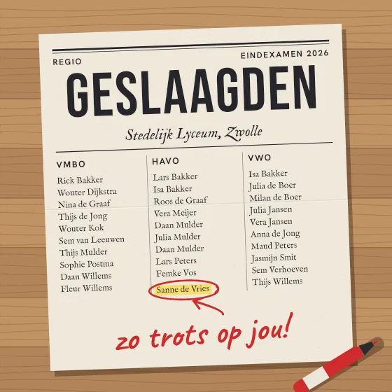 In de krant