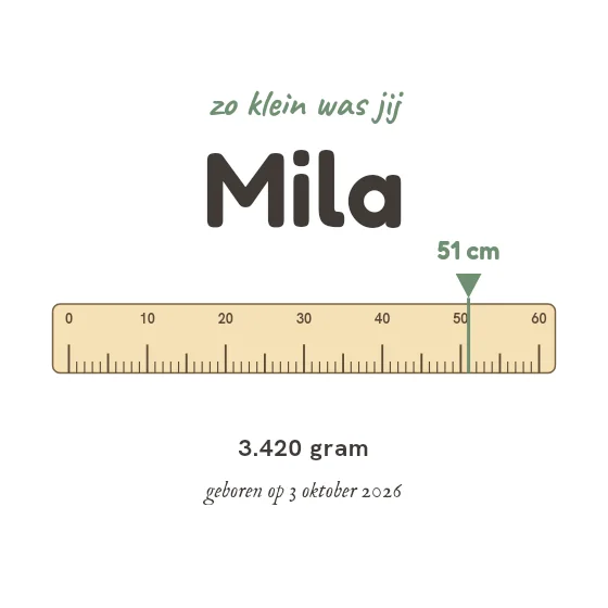 Zo klein was jij