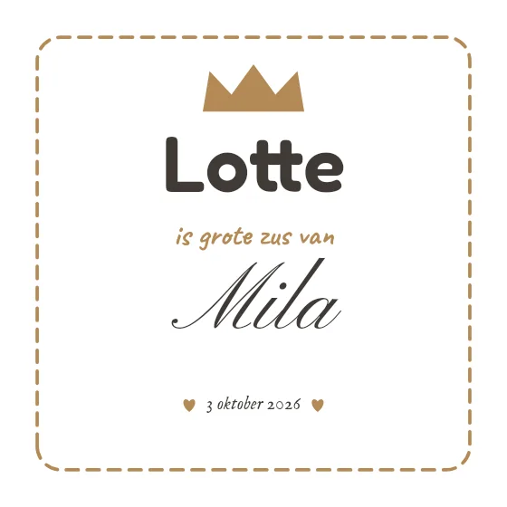 Grote zus of grote broer