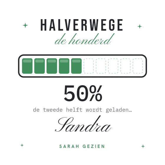 Halverwege de honderd