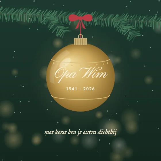 Een kerstbal voor jou