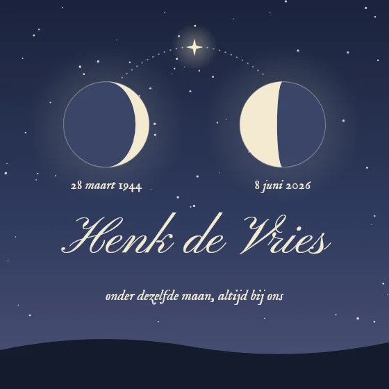 De maan op jouw dagen