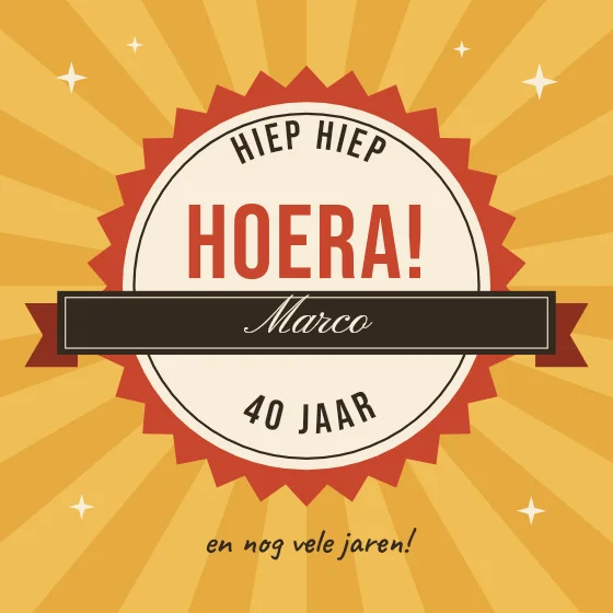 Hiep hiep hoera