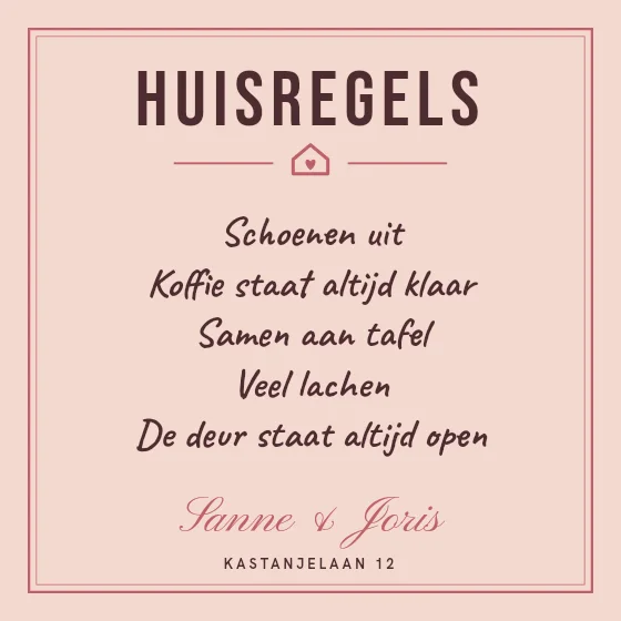 Huisregels