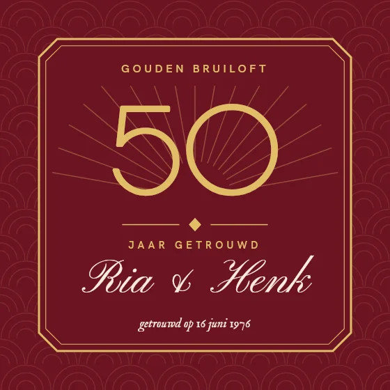 Jubileum in art deco