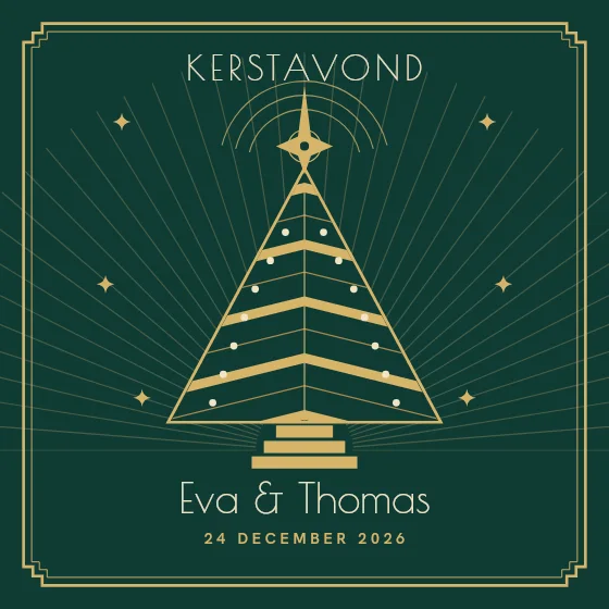 Art-deco kerstavond