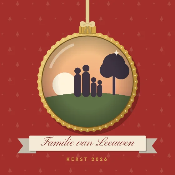 Foto in een kerstbal