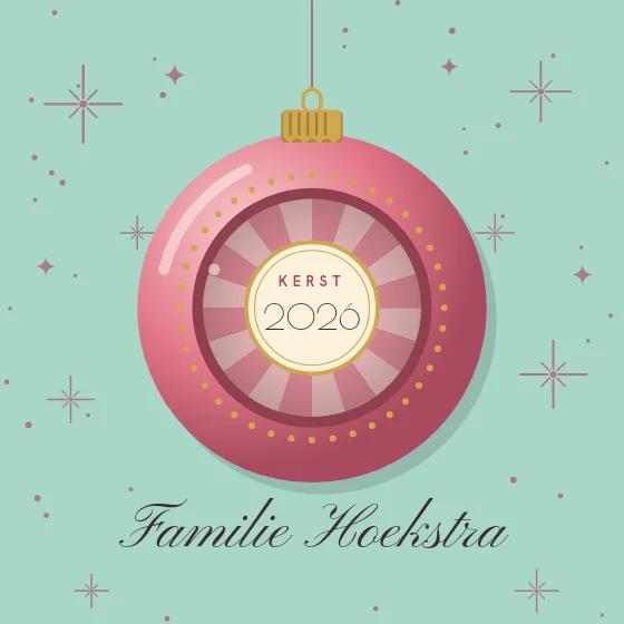 Retro kerstbal