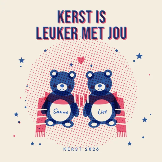 Twee beren, één sjaal