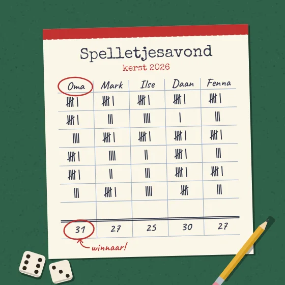 Spelletjesavond met kerst