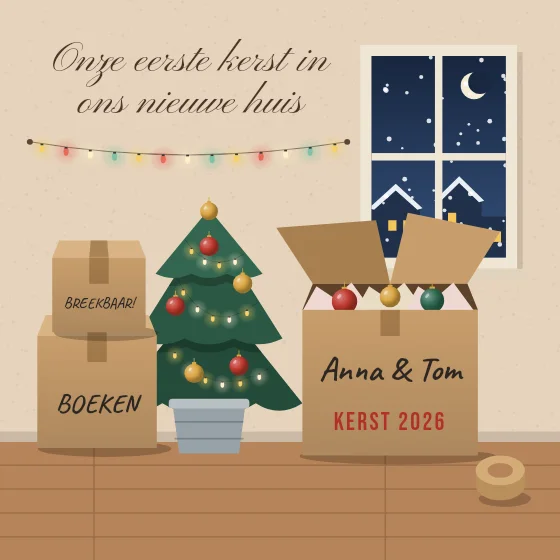 Eerste kerst in het nieuwe huis