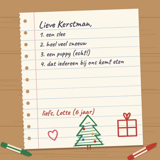 Verlanglijstje voor de Kerstman