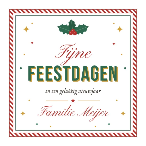 Vintage kerstkaart