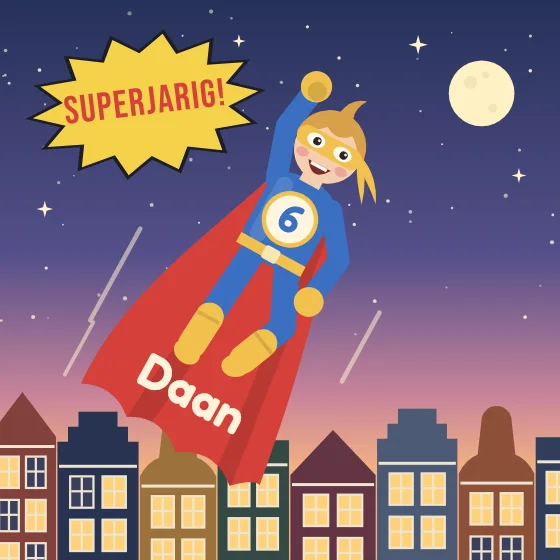 Superjarig boven de straat