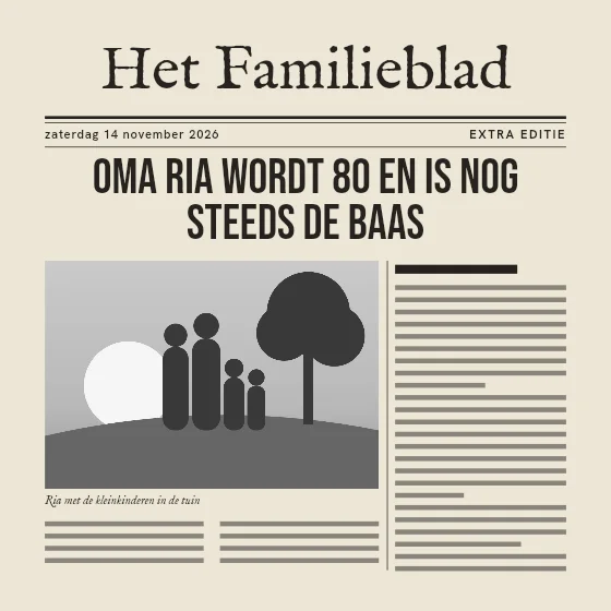 In de krant