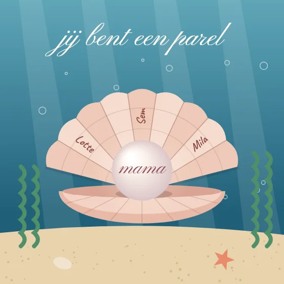 Parel in de schelp