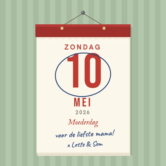 Scheurkalender moederdag