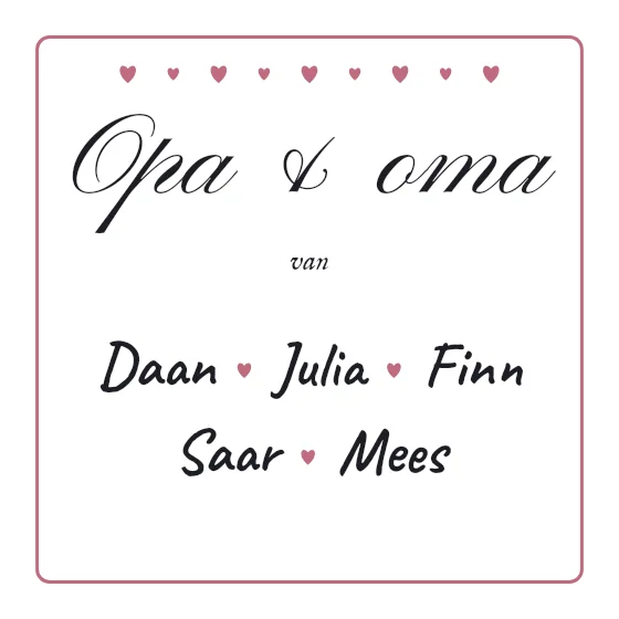 Opa & oma van…