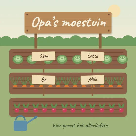 Opa’s moestuin