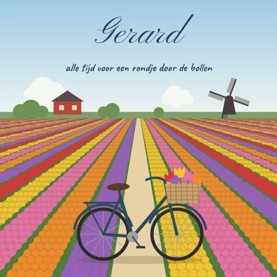Fietsen door de bollen