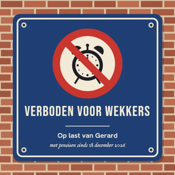Verboden voor wekkers