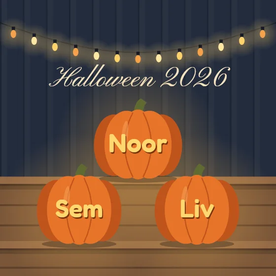 Pompoenen met namen