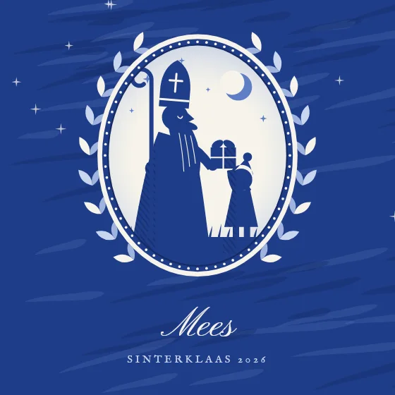 Sint en kind in Delfts blauw