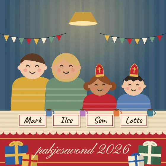 Pakjesavond aan tafel