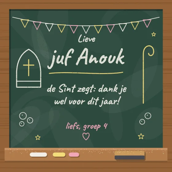 Sint en de juf
