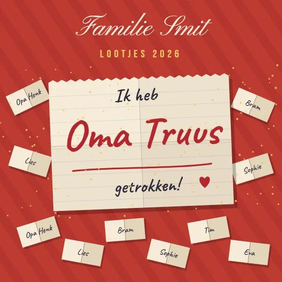 Lootje getrokken