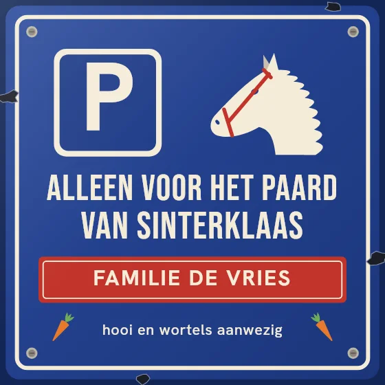 Parkeerplaats voor het paard