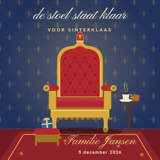 De stoel staat klaar