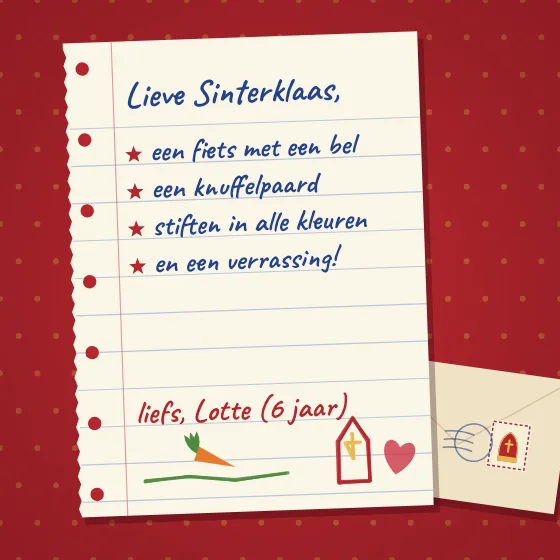 Verlanglijstje voor Sint