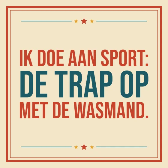 Tegeltje "Ik doe aan sport"