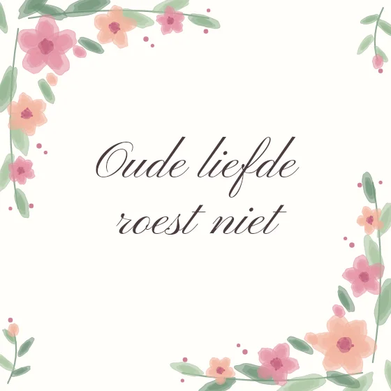 Tegeltje "Oude liefde roest niet"