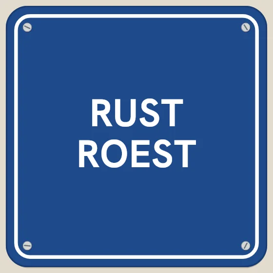 Tegeltje "Rust roest"